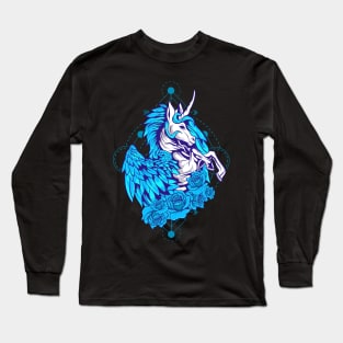 Magical Pegasus Mythical Creature Animals Long Sleeve T-Shirt